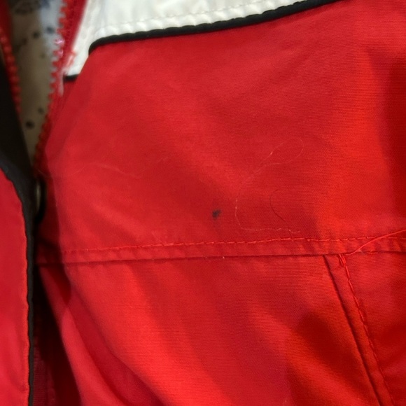 3 In 1 Columbia Red and White Hooded Jacket - Picture 5 of 16